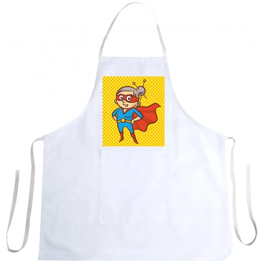 FARTUCH KUCHENNY Z NADRUKIEM PREZENT DZIEŃ BABCI