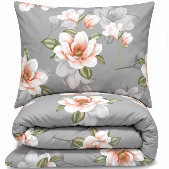 Pościel Flanelowa Magnolie 4cz Prześcieradło 180x230 Magnolia