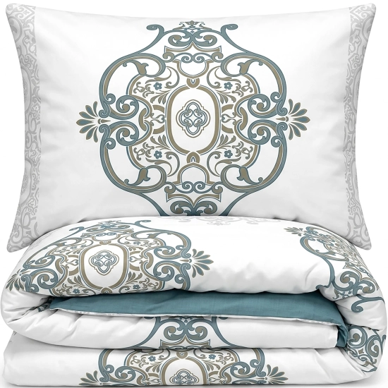 Pościel Flanelowa w Rozety 4cz Prześcieradło 220x230 Royal