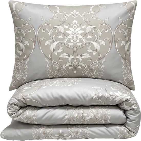 Pościel Flanelowa w Ornamenty 4cz Prześcieradło 180x230 Barocco