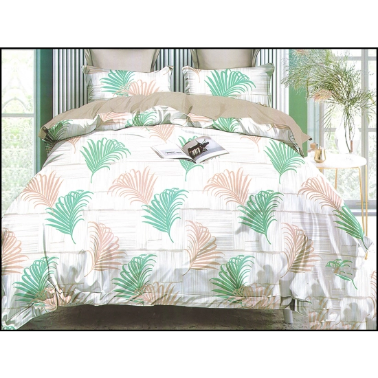 KOMPLET POŚCIELI SATYNA BAWEŁNIANA Z PRZEŚCIERADŁEM POSZWA