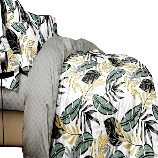 KOMPLET POŚCIELI DWUSTRONNA POŚCIEL 135x200 +2 POSZEWKI SATYNA BAWEŁNIANA