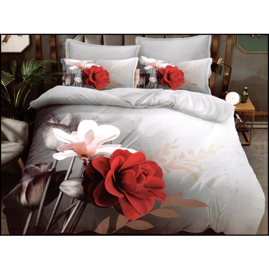 POŚCIEL 3D SATYNA BAWEŁNIANA 4cz.