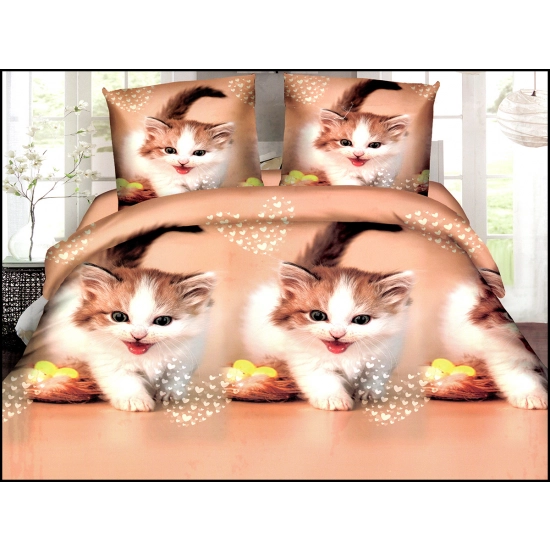 KOMPLET POŚCIELI SATYNA BAWEŁNIANA Z PRZEŚCIERADŁEM POSZWA