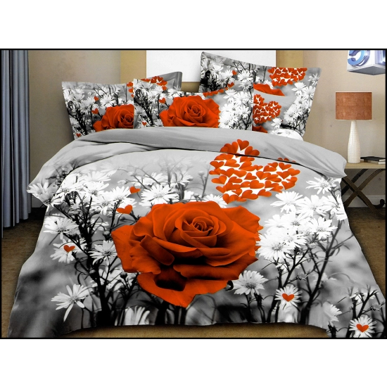 KOMPLET POŚCIELI SATYNA BAWEŁNIANA Z PRZEŚCIERADŁEM POSZWA