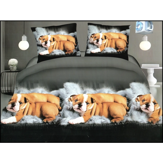 KOMPLET POŚCIELI SATYNA BAWEŁNIANA Z PRZEŚCIERADŁEM POSZWA