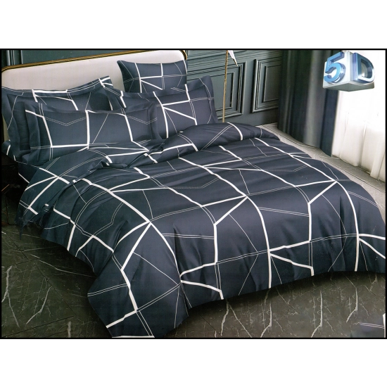 KOMPLET POŚCIELI SATYNA BAWEŁNIANA Z PRZEŚCIERADŁEM POSZWA