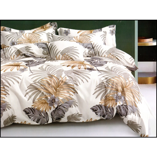 KOMPLET POŚCIELI SATYNA BAWEŁNIANA Z PRZEŚCIERADŁEM POSZWA