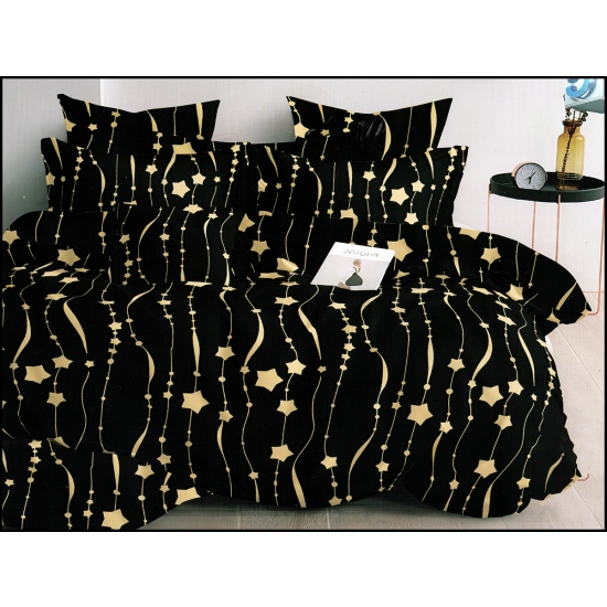 KOMPLET POŚCIELI DWUSTRONNA POŚCIEL 200x200 +2 POSZEWKI SATYNA BAWEŁNIANA