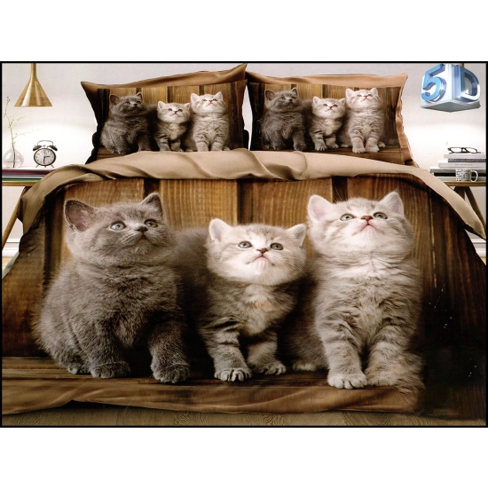 POŚCIEL 3D SATYNA BAWEŁNIANA