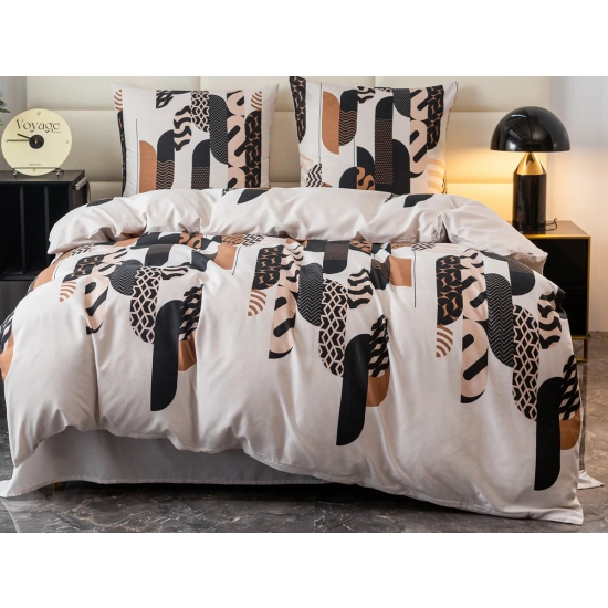 KOMPLET POŚCIELI SATYNA BAWEŁNIANA Z PRZEŚCIERADŁEM POSZWA