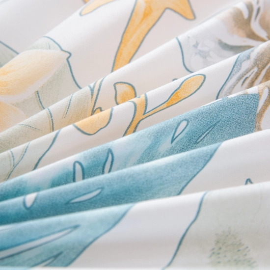 KOMPLET POŚCIELI SATYNA BAWEŁNIANA Z PRZEŚCIERADŁEM POSZWA