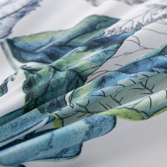 KOMPLET POŚCIELI SATYNA BAWEŁNIANA Z PRZEŚCIERADŁEM POSZWA