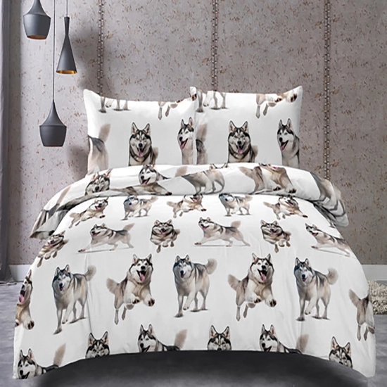 KOMPLET POŚCIELI SATYNA BAWEŁNIANA Z PRZEŚCIERADŁEM POSZWA