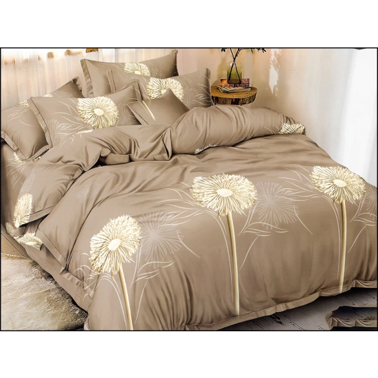 KOMPLET POŚCIELI DWUSTRONNA POŚCIEL 140x200 +2 POSZEWKI SATYNA BAWEŁNIANA