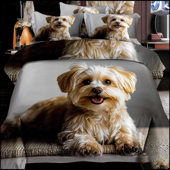 KOMPLET POŚCIELI 3D SATYNA BAWEŁNIANA 2 POSZEWKI 70X80 POSZWA