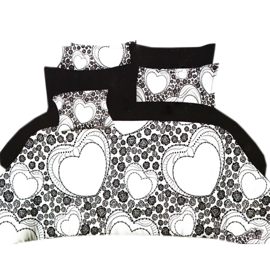 KOMPLET POŚCIELI SATYNA BAWEŁNIANA Z PRZEŚCIERADŁEM POSZWA