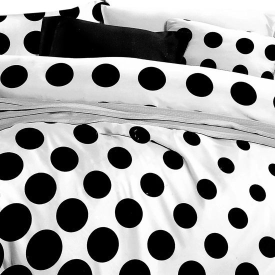 KOMPLET POŚCIELI SATYNA BAWEŁNIANA Z PRZEŚCIERADŁEM POSZWA