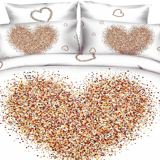 KOMPLET POŚCIELI SATYNA BAWEŁNIANA Z PRZEŚCIERADŁEM POSZWA