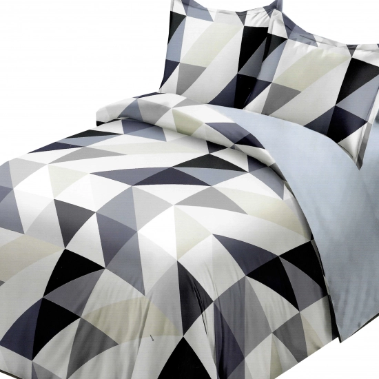 KOMPLET POŚCIELI SATYNA BAWEŁNIANA Z PRZEŚCIERADŁEM POSZWA