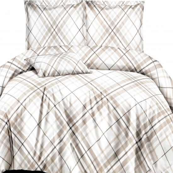 KOMPLET POŚCIELI SATYNA BAWEŁNIANA Z PRZEŚCIERADŁEM POSZWA