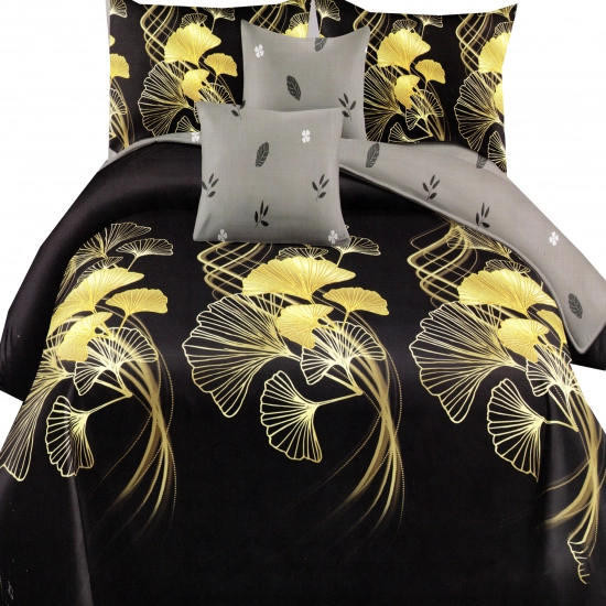 KOMPLET POŚCIELI SATYNA BAWEŁNIANA Z PRZEŚCIERADŁEM POSZWA