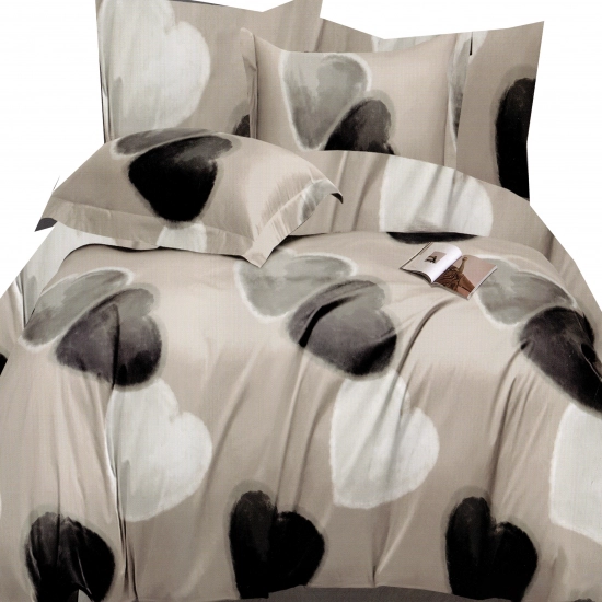 KOMPLET POŚCIELI DWUSTRONNA POŚCIEL 140x200 +2 POSZEWKI + PRZEŚCIERADŁO