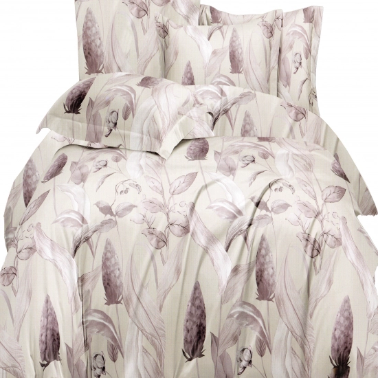 KOMPLET POŚCIELI SATYNA BAWEŁNIANA Z PRZEŚCIERADŁEM POSZWA