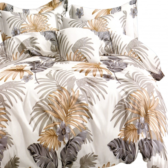 KOMPLET POŚCIELI SATYNA BAWEŁNIANA Z PRZEŚCIERADŁEM POSZWA