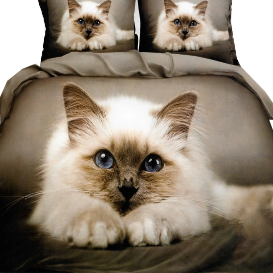 KOMPLET POŚCIELI SATYNA BAWEŁNIANA Z PRZEŚCIERADŁEM POSZWA