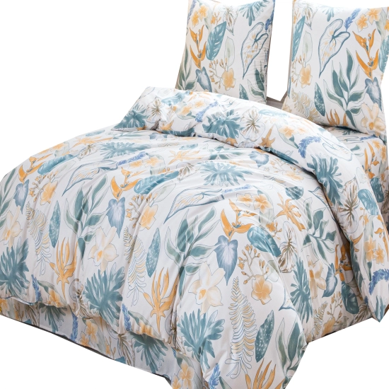 KOMPLET POŚCIELI SATYNA BAWEŁNIANA Z PRZEŚCIERADŁEM POSZWA