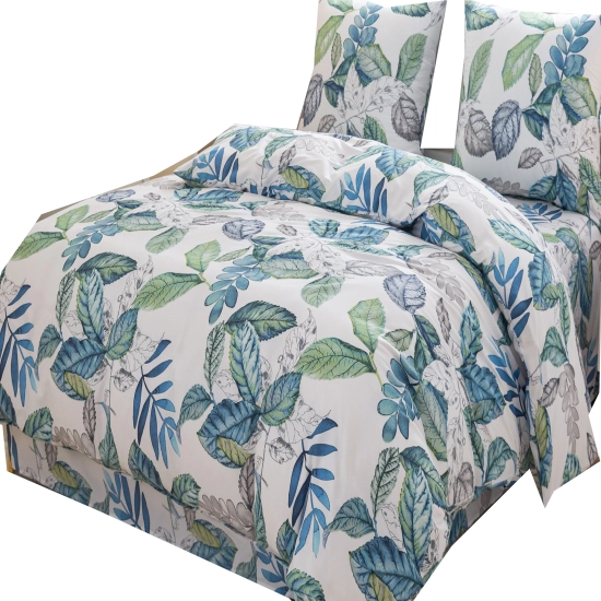 KOMPLET POŚCIELI SATYNA BAWEŁNIANA Z PRZEŚCIERADŁEM POSZWA