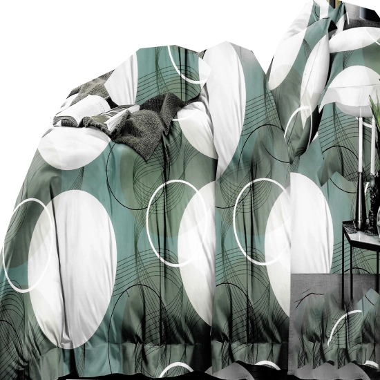 KOMPLET POŚCIELI 3D SATYNA BAWEŁNIANA 2 POSZEWKI 70X80 POSZWA