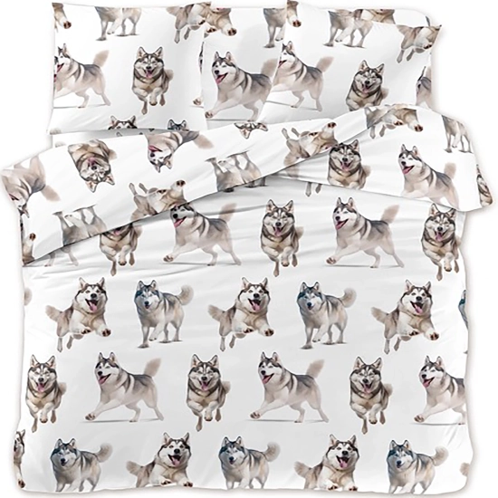 KOMPLET POŚCIELI SATYNA BAWEŁNIANA Z PRZEŚCIERADŁEM POSZWA