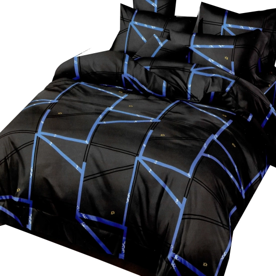 KOMPLET POŚCIELI DWUSTRONNA POŚCIEL 140x200 +2 POSZEWKI SATYNA BAWEŁNIANA