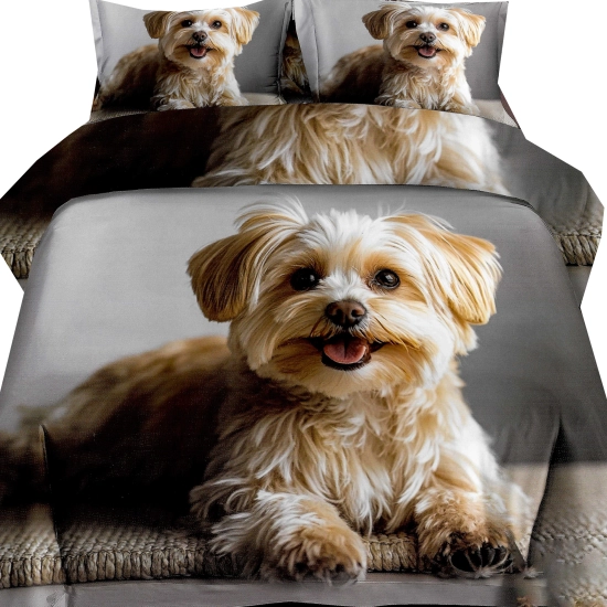 KOMPLET POŚCIELI 3D SATYNA BAWEŁNIANA 2 POSZEWKI 70X80 POSZWA