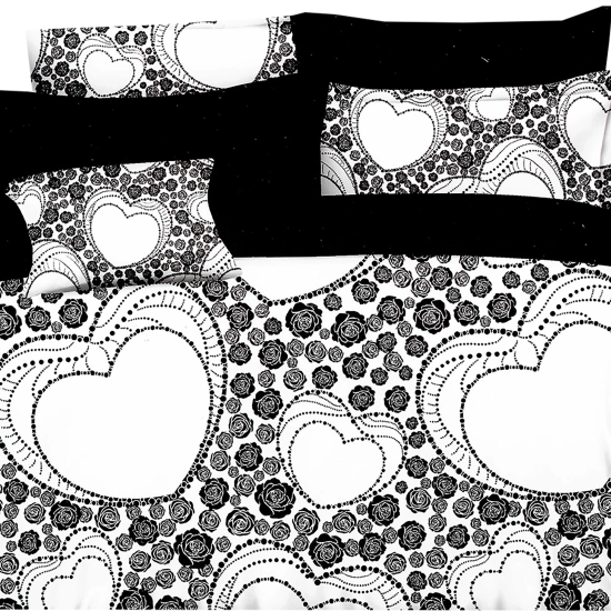 KOMPLET POŚCIELI SATYNA BAWEŁNIANA Z PRZEŚCIERADŁEM POSZWA