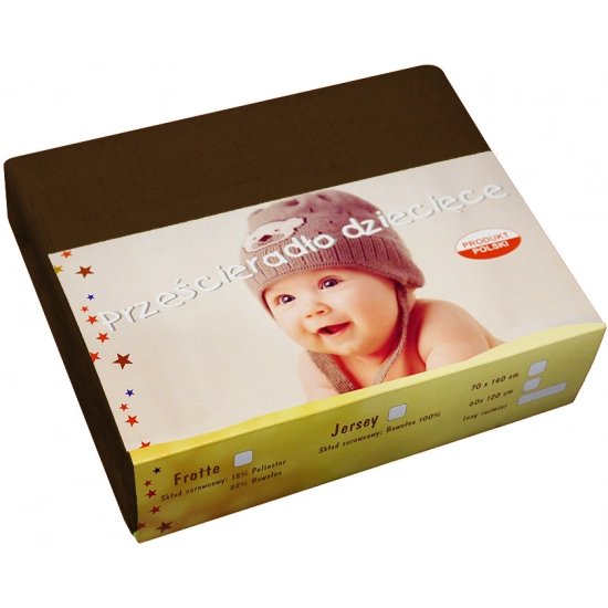 PRZEŚCIERADŁO JERSEY 40X90 Z GUMKĄ GRUBE POLSKIE