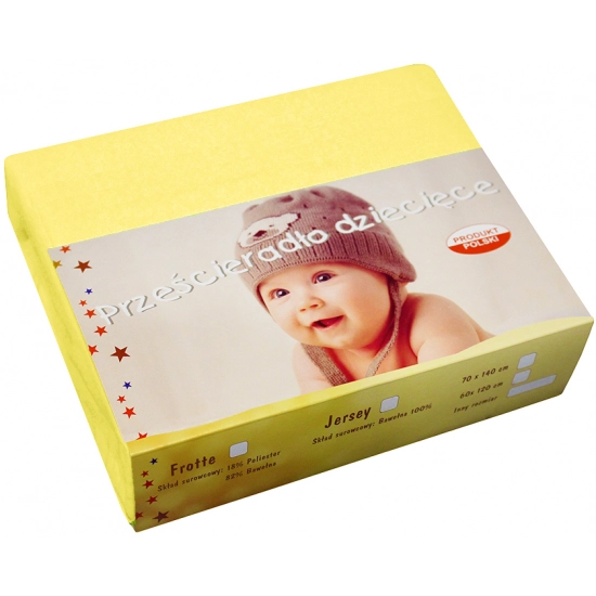 PRZEŚCIERADŁO JERSEY 50X70 Z GUMKĄ GRUBE POLSKIE