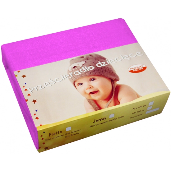 PRZEŚCIERADŁO JERSEY 50X70 Z GUMKĄ GRUBE POLSKIE