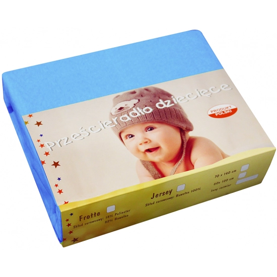 PRZEŚCIERADŁO JERSEY 40X90 Z GUMKĄ GRUBE POLSKIE