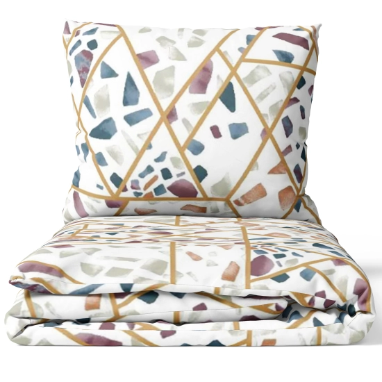 POŚCIEL 150x200 DWUSTRONNA + PRZEŚCIERADŁO MODERN