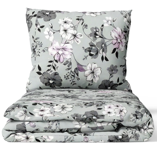 Pościel w Kwiaty 160x200 Satyna Bawełniana 