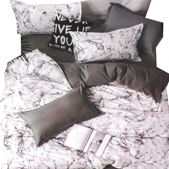 KOMPLET POŚCIELI 100% BAWEŁNA DWUSTRONNA POŚCIEL 135x200 + PRZEŚCIERADŁO