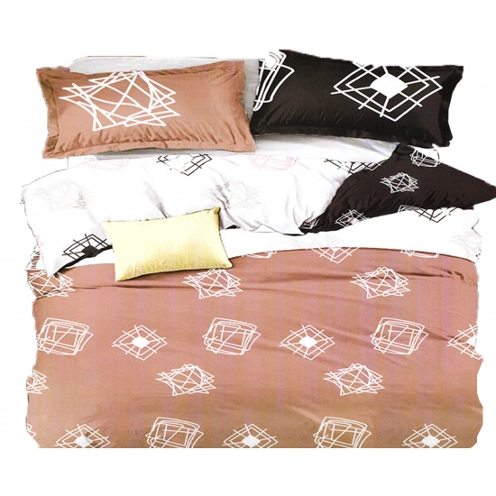 KOMPLET POŚCIELI 100% BAWEŁNA DWUSTRONNA POŚCIEL 180x200 +2 POSZEWKI