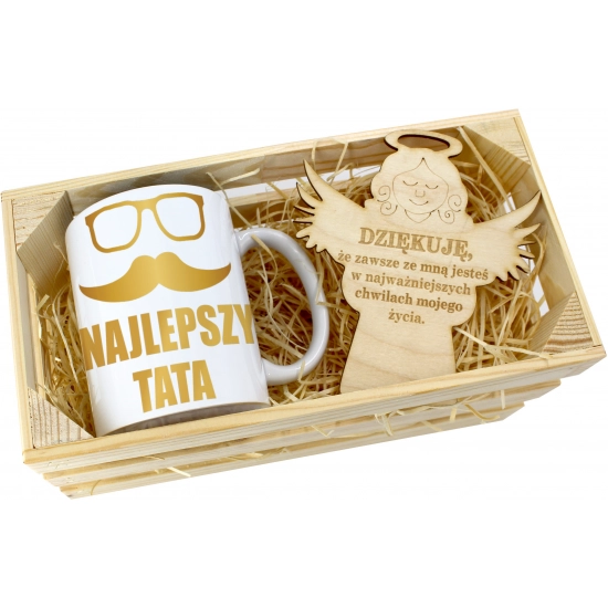 KUBEK W SKRZYNCE NA PREZENT DZIEŃ OJCA TATY TATA