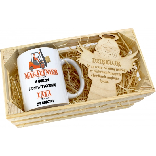 KUBEK W SKRZYNCE NA PREZENT DZIEŃ OJCA TATY TATA