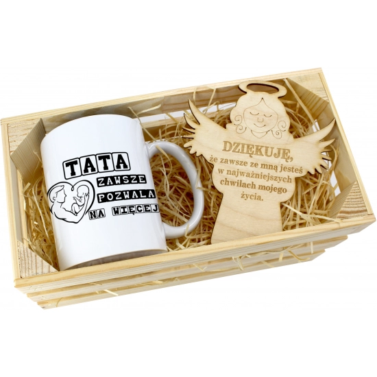 KUBEK W SKRZYNCE NA PREZENT DZIEŃ OJCA TATY TATA
