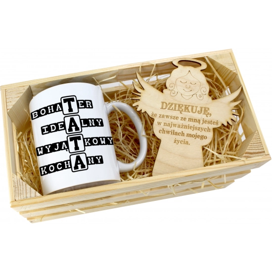 KUBEK W SKRZYNCE NA PREZENT DZIEŃ OJCA TATY TATA