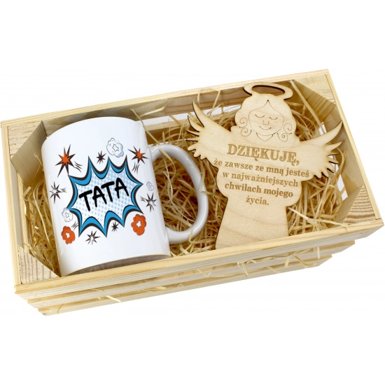 KUBEK W SKRZYNCE NA PREZENT DZIEŃ OJCA TATY TATA
